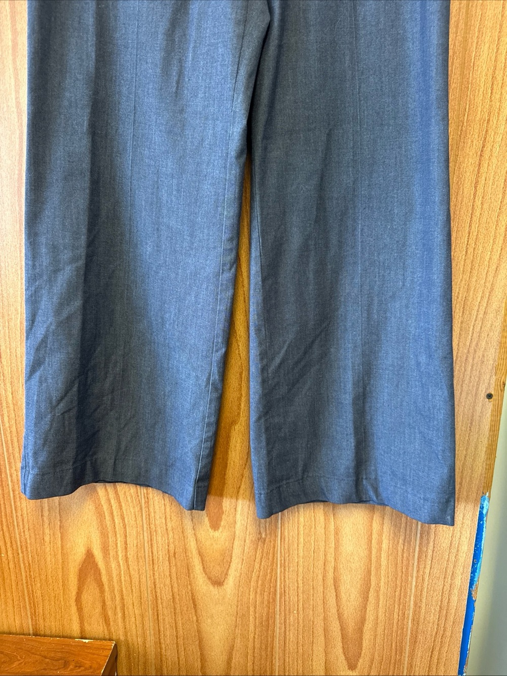 J. Jill Steel Blue Grey Gray Wide Leg Dress Pants Size 12 Regular Dressy Casual - Picture 3 of 6